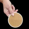 Finnish Lapphund Christmas PoinsettIas Large Sandstone Coasters Pack of 4 Absorbent Round Coasters Decor Gifts for Men or Women, 4 in, Multicolor