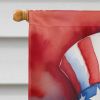 Chihuahua Patriotic American House Flag Large Porch Sleeve Pole Decorative Outside Yard Banner Artwork Wall Hanging, Polyester, House Size, Multicolor