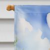 Goldendoodle Easter Egg Hunt House Flag Large Porch Sleeve Pole Decorative Outside Yard Banner Artwork Wall Hanging, Polyester, House Size, Multicolor