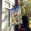 Goldendoodle Easter Egg Hunt House Flag Large Porch Sleeve Pole Decorative Outside Yard Banner Artwork Wall Hanging, Polyester, House Size, Multicolor