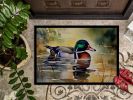 Wood Duck Doormat Front Door Mat Indoor Outdoor Rugs for Entryway, Non Slip Washable Low Pile, 24H X 36W