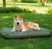 Outdoor Inflatable Dog Bed for Medium Dogs, Winter Outdoor Travel Dogs Met with Removeable Cover