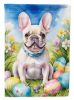 French Bulldog Easter Egg Hunt House Flag Large Porch Sleeve Pole Decorative Outside Yard Banner Artwork Wall Hanging, Polyester, House Size