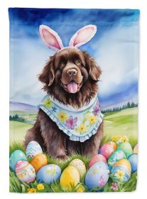 Newfoundland Easter Egg Hunt House Flag Large Porch Sleeve Pole Decorative Outside Yard Banner Artwork Wall Hanging, Polyester, House Size, Multicolor (Default: Default)