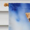 Fox Terrier Easter Egg Hunt House Flag Large Porch Sleeve Pole Decorative Outside Yard Banner Artwork Wall Hanging, Polyester, House Size, Multicolor