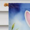 Lhasa Apso Easter Egg Hunt House Flag Large Porch Sleeve Pole Decorative Outside Yard Banner Artwork Wall Hanging, Polyester, House Size, Multicolor