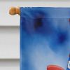 English Cocker Spaniel Patriotic American House Flag Large Porch Sleeve Pole Decorative Outside Yard Banner Artwork Wall Hanging, Polyester