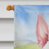 Pit Bull Terrier Easter Egg Hunt House Flag Large Porch Sleeve Pole Decorative Outside Yard Banner Artwork Wall Hanging, Polyester, House Size
